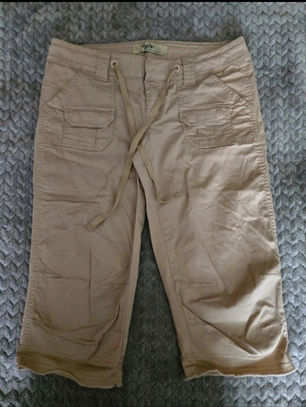 Tyte Jeans Women's Khaki Beige Bermuda Shorts